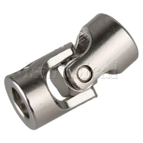 2 Pcs Silver Stainless Steel M4 Rotatable Coupling Universal Joint Connector