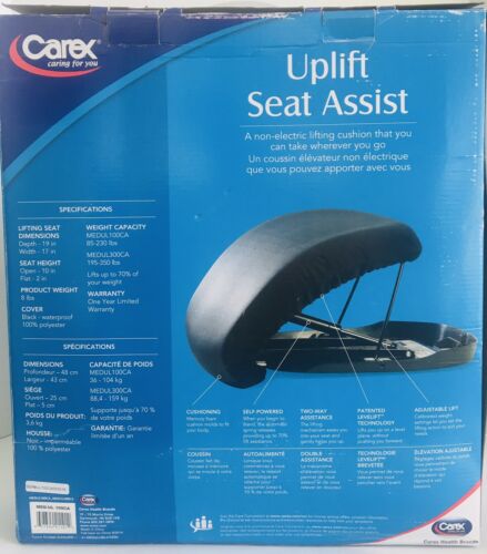 Carex Uplift Seat Assist Non-electric Lifting Cushion Medul-100ca Up To 230 Lbs