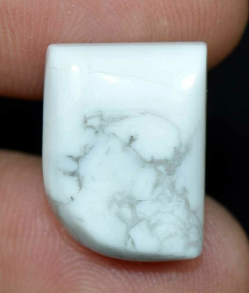 25.65 Cts. 100% Natural Howlite Fancy Cab 20*15*7 Mm Loose Gemstone