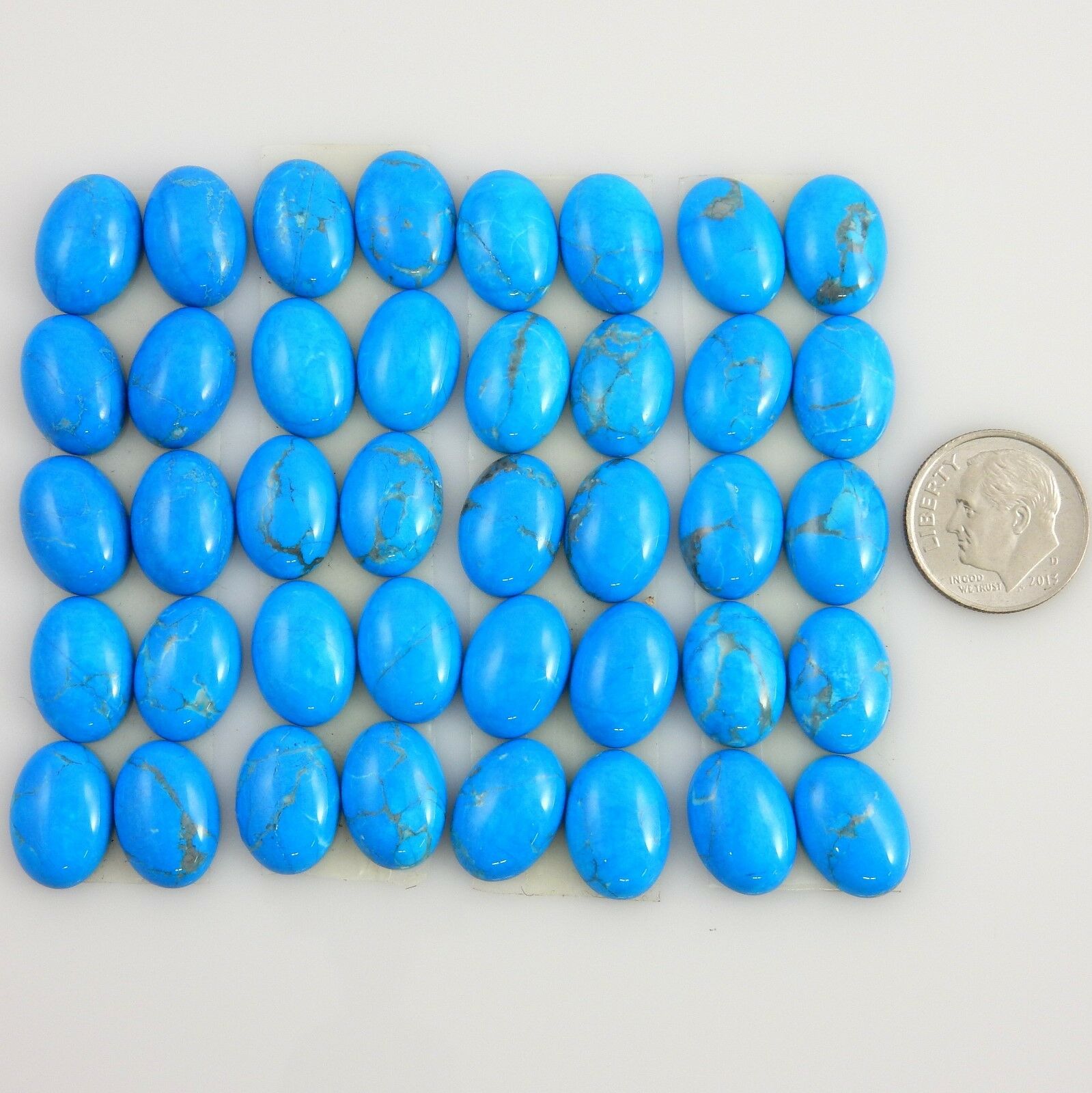 180 Carats Natural Howlite Gemstones 10x14mm Oval Cabochons Cabs Parcel