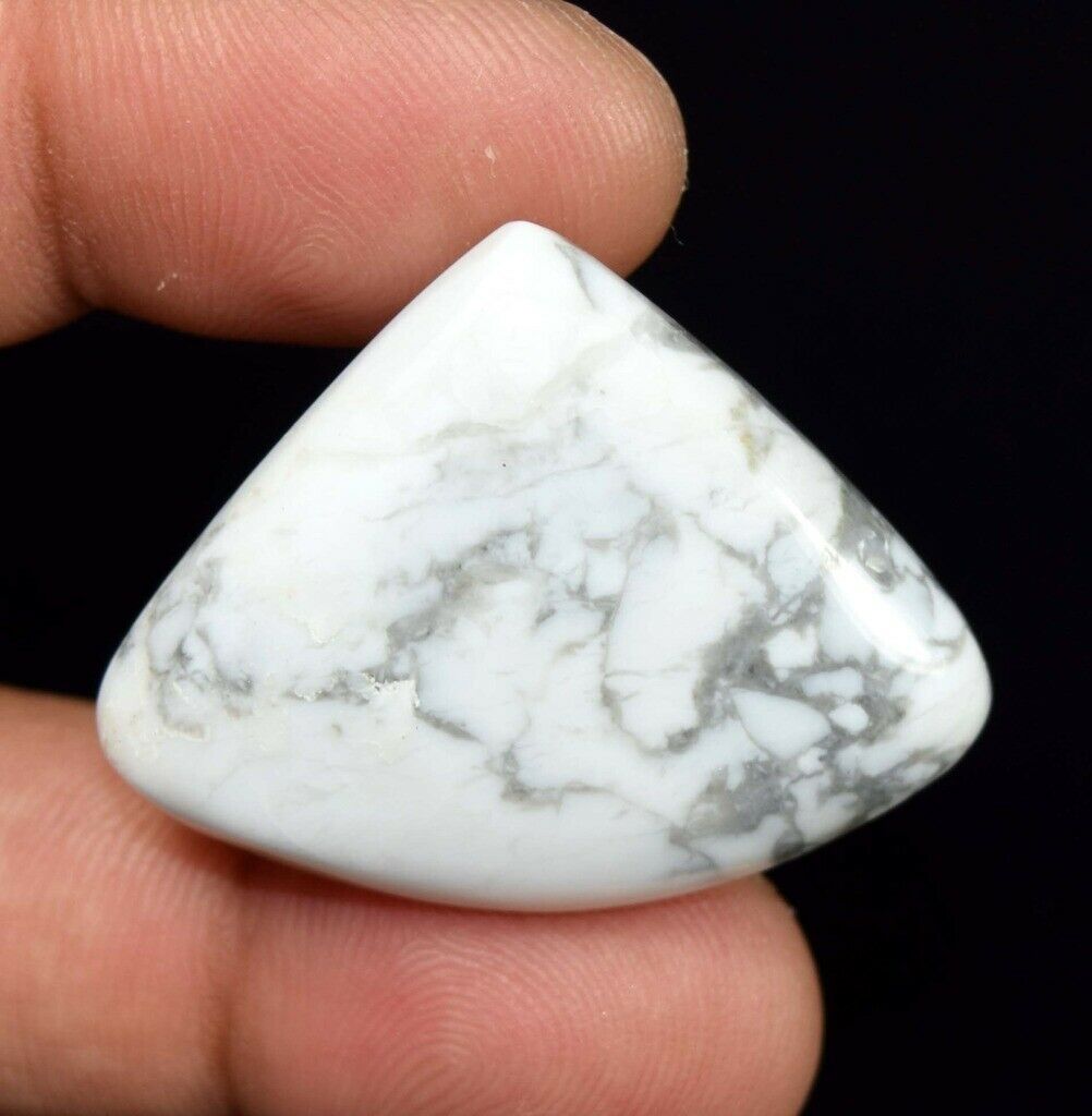 67.00 Cts. 100 % Natural Exclusive White Howlite Pear Cabochon Loose Gems