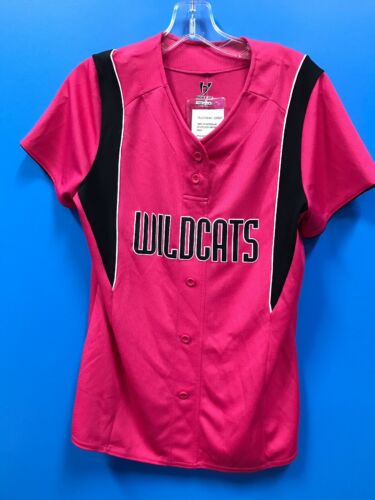 New High Five Women's Wildcats Softball Jersey Color Pink Black Size M Medium