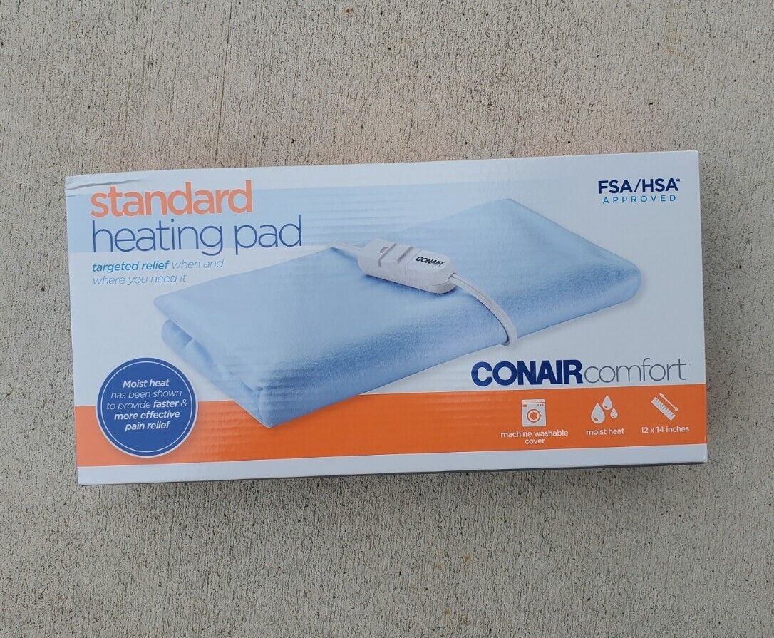 Conair Comfort Moist/dry Heating Pad Standard Size New
