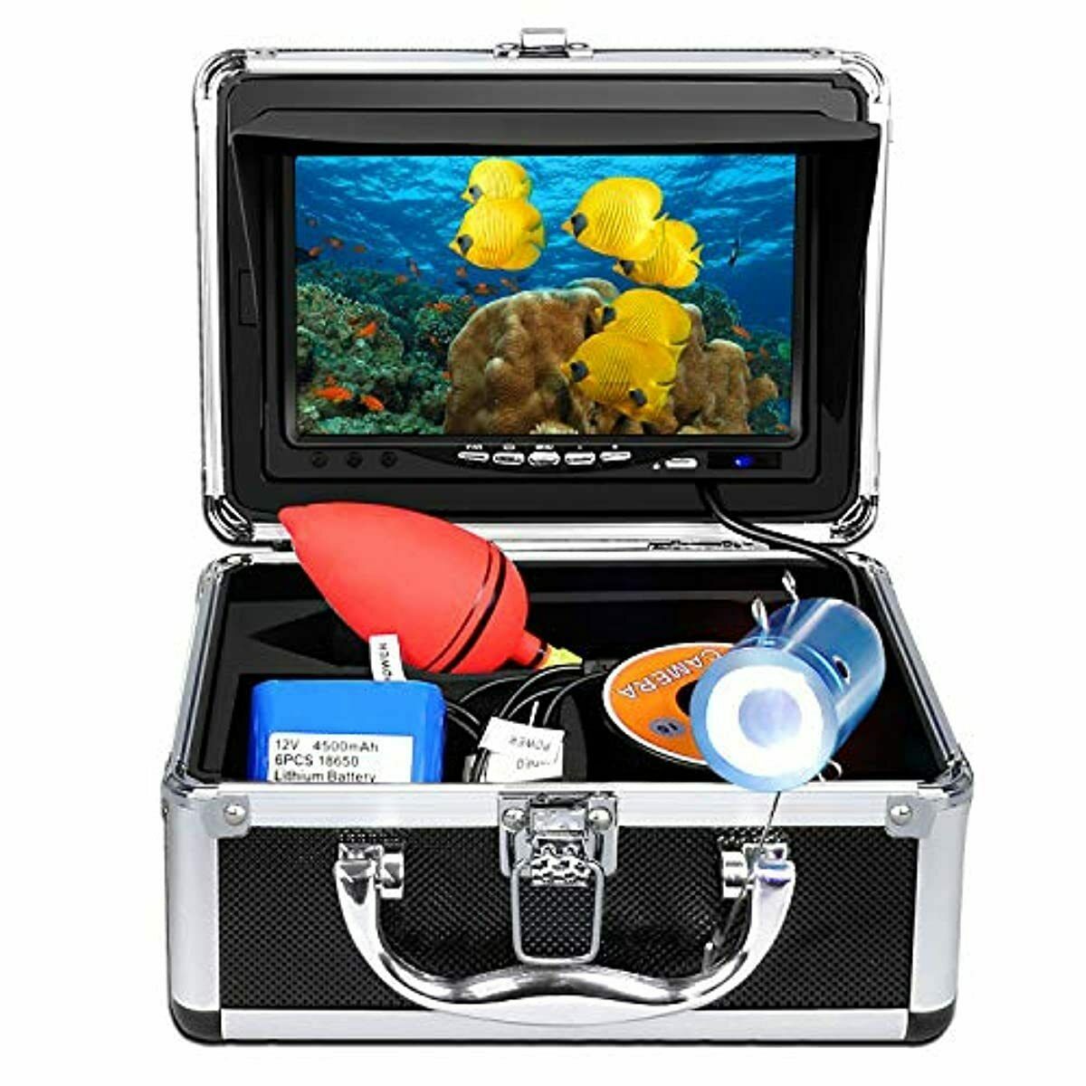 Professional Underwater Fishing Camera With 7" Monitor, 15m Cable W/ Carry Case