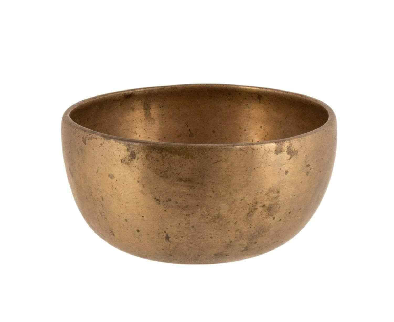 Antique Himalayan Singing Bowl Thadobati Tc196  Size: 7.3/4”x3.3/4” (19.7x9.5cm)
