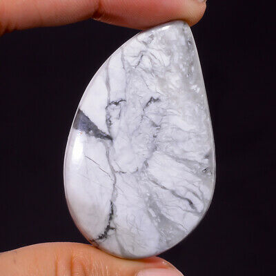 82.4 Ct. 100% Natural Howlite Fancy Cabochon Loose Gemstone For Jewelry Gk-925