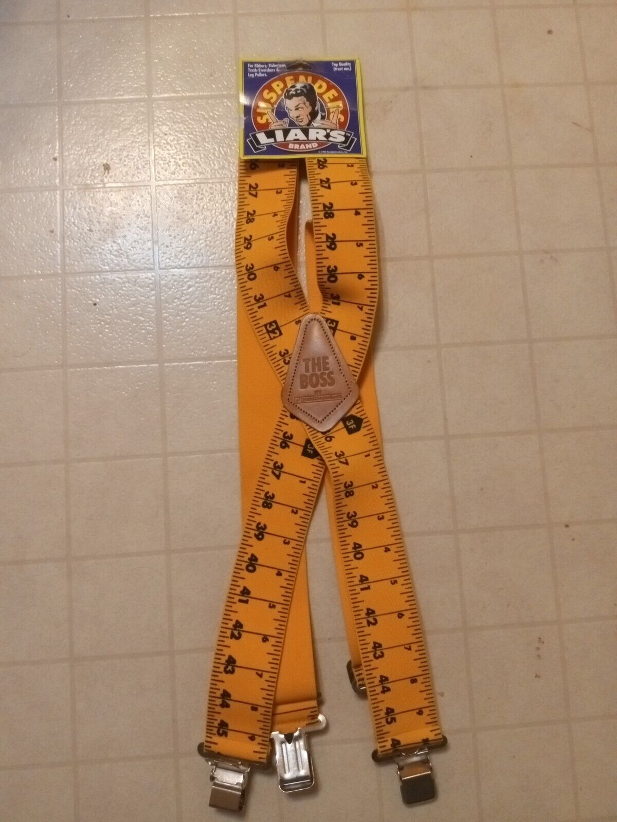 Vintage Liar's Brand Yardstick Suspenders Never Used Perfect Condition!