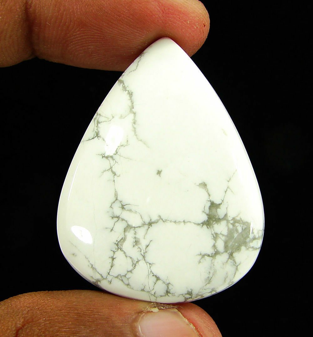 74.10 Ct Natural Howlite Loose Gemstone Cabochon Stone Bigsize - 11872