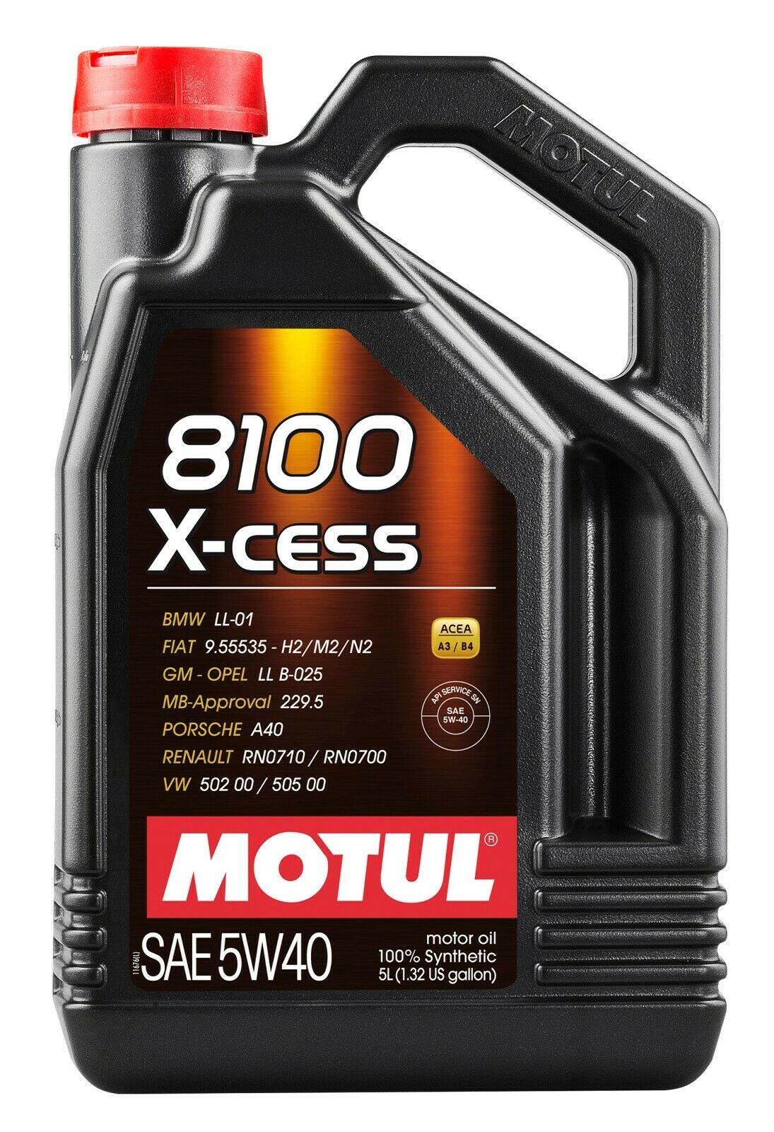 Motul 8100 X-cess 5w40 - 5l -  Fully Synthetic Engine Motor Oil