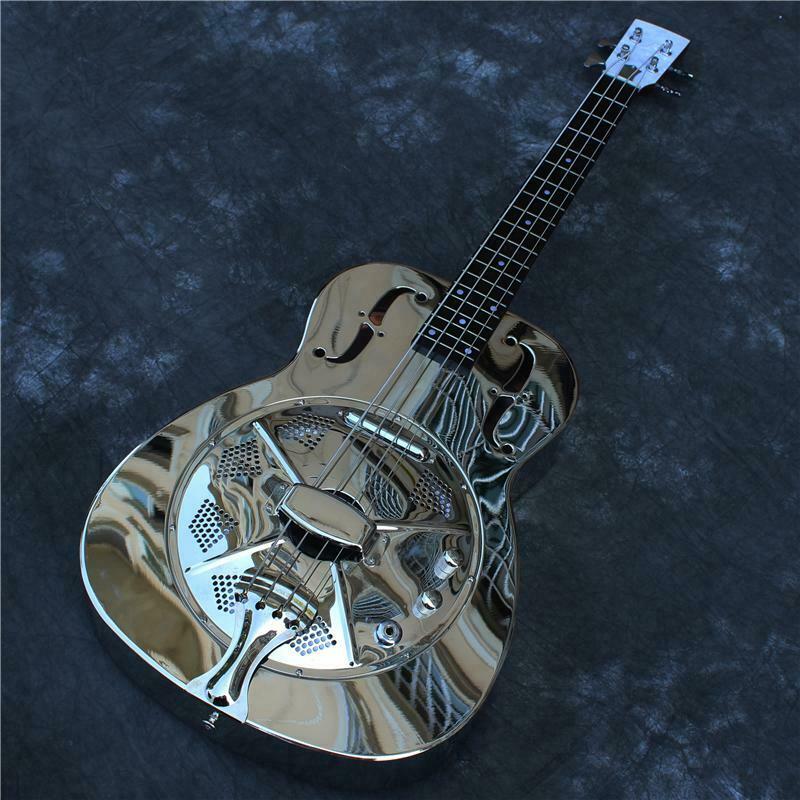 Jonathan Gloss Nickel Finish Acoustic-electric Bass Resonator Guitar