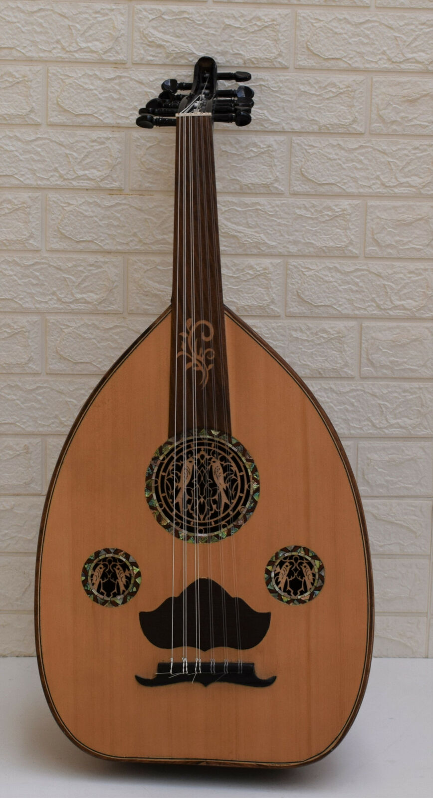 Egyptian Arabic Wood Oud, Middle Eastern Oriental Wooden Musical Instrument #13