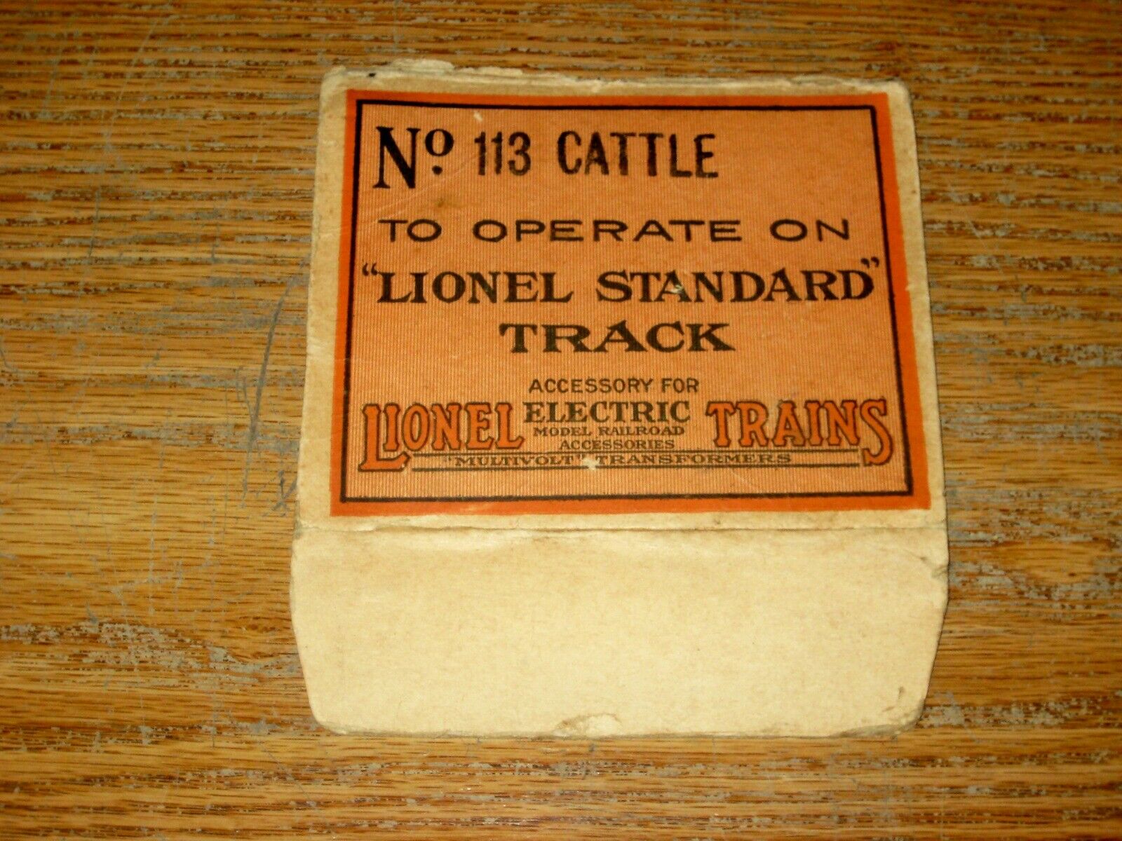 Lionel Standard Gauge 116 Cattle Car Box End Flap Ex! Free Ship!