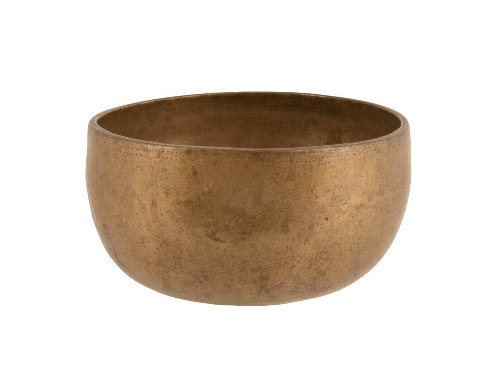 Rare Antique Singing Bowl Thadobati Tg210 Size:8.1/4”x4.1/4” (21x11cm)