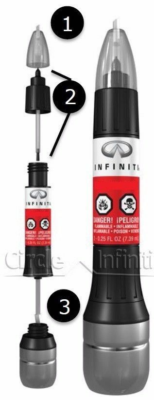 Nissan Infiniti Touch Up Paint + Clear Coat 3-in-1 Touch-up Application New Oem