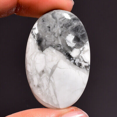 52.15 Ct. 100% Natural Howlite Oval Cabochon Loose Gemstone For Jewelry Gr-7750