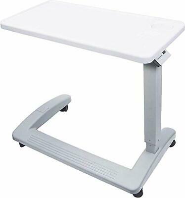 Medical Deluxe Adjustable Overbed Bedside Table With Wheel For Hospital And Home