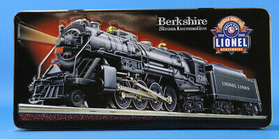 Lionel 1900-2000 Berkshire Steam Locomotive Salt & Pepper Shakers Tin Box