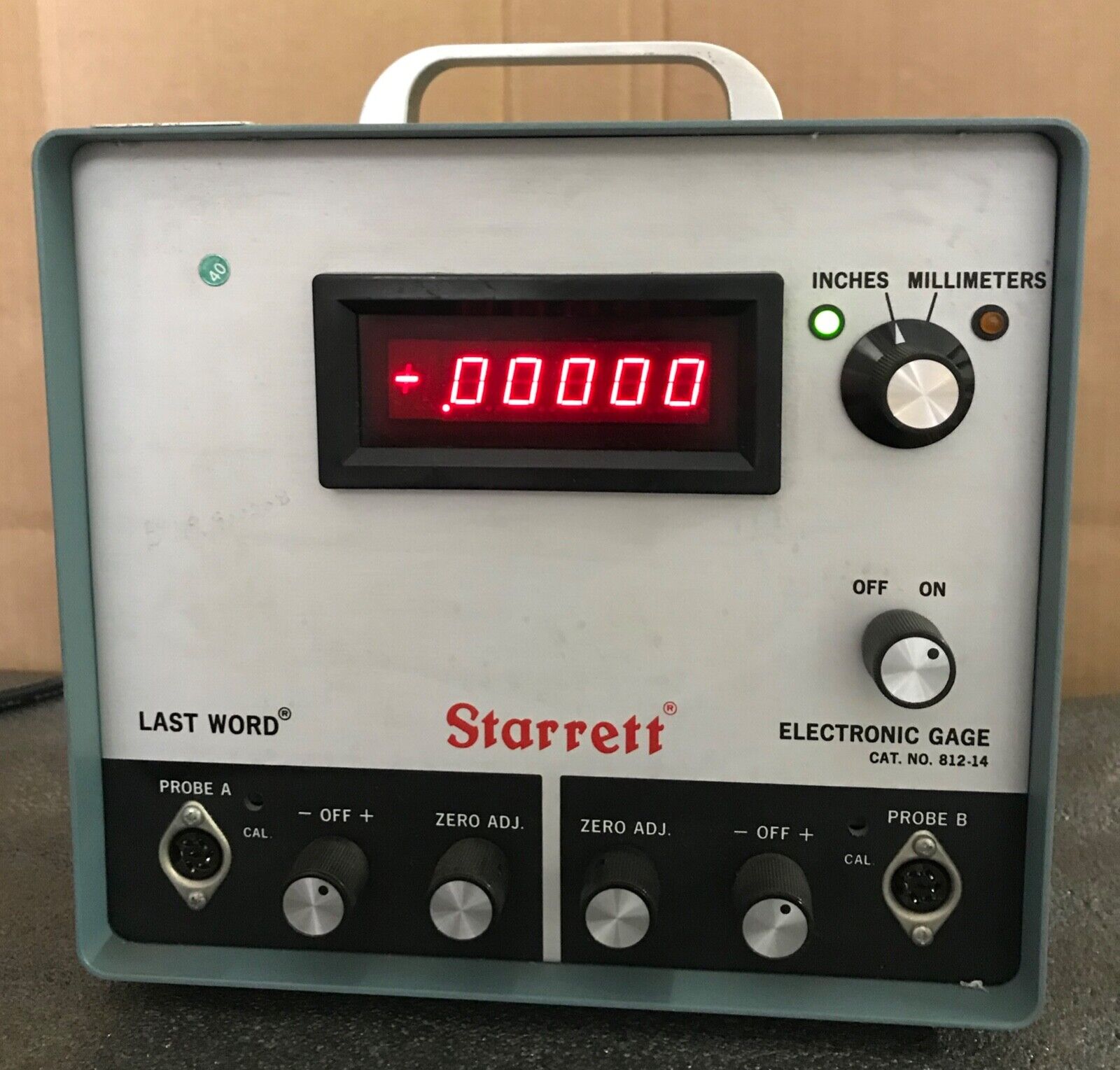Starrett  no. 812-14 Last Word Electronic Amplifier Digital Display
