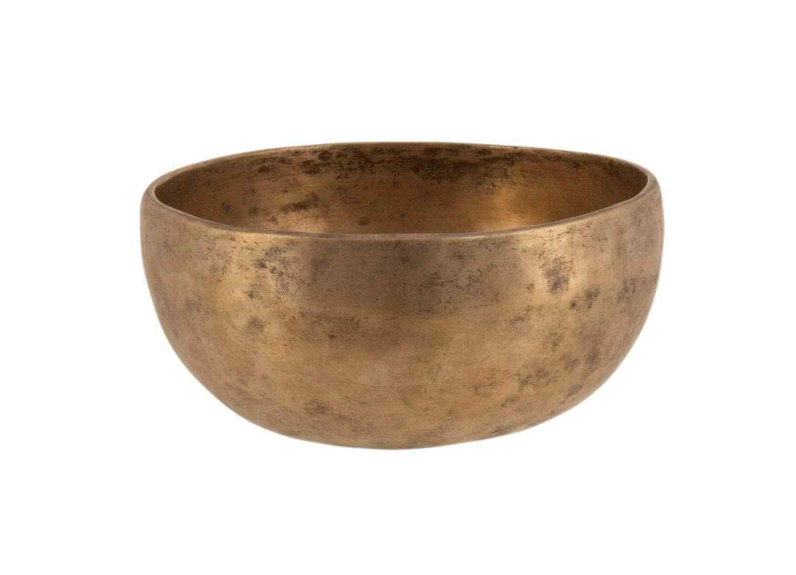 Antique Singing Bowl Thadobati Tc245 7.1/8”x3.1/2” (18x8.7cm)