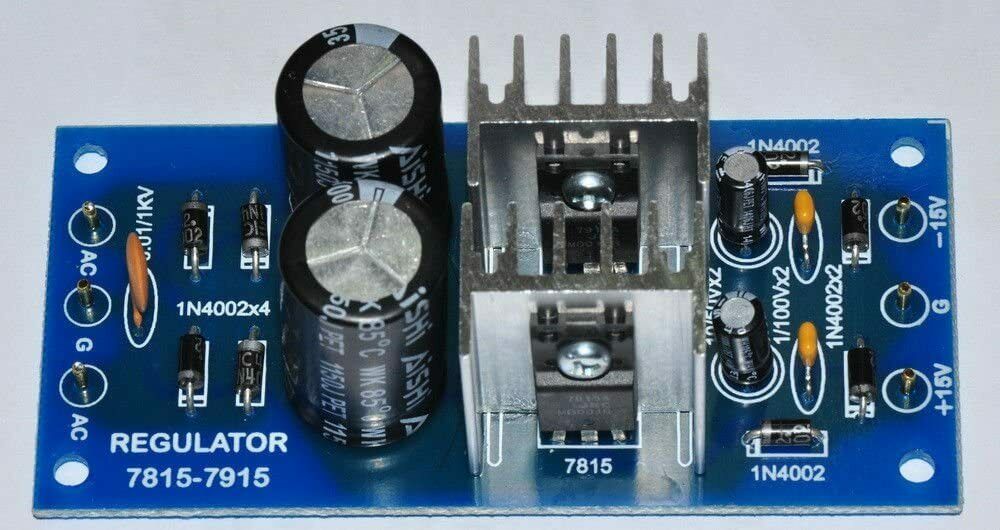 +15v/-15v 1a Ac/dc Regulator Power Dual Supply Input 15-18v