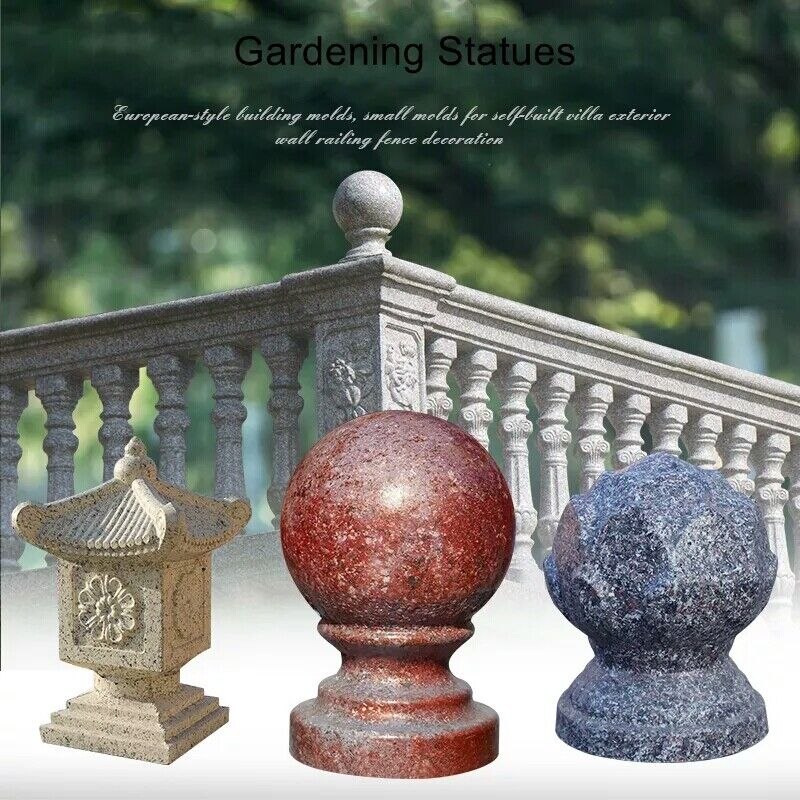 Plastic Factory Price Baluster Decoration Concrete Ball Molds Cement Molds