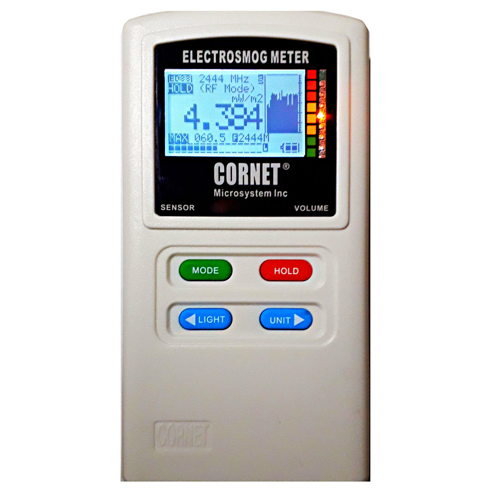 Cornet Ed88t Plus Tri-mode Rf Lf Emf E-field Electrosmog Gauss Meter Data Logger