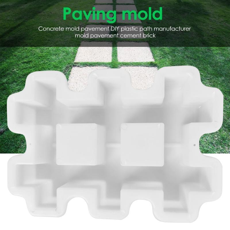 Concrete Brick Mold Garden Stones Paver Cement Paving Path Maker Plastic Moulds