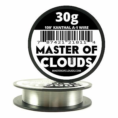 100 Ft - 30 Gauge Awg A1 Kanthal Round Wire 0.25mm Resistance A-1 30g Ga 100'