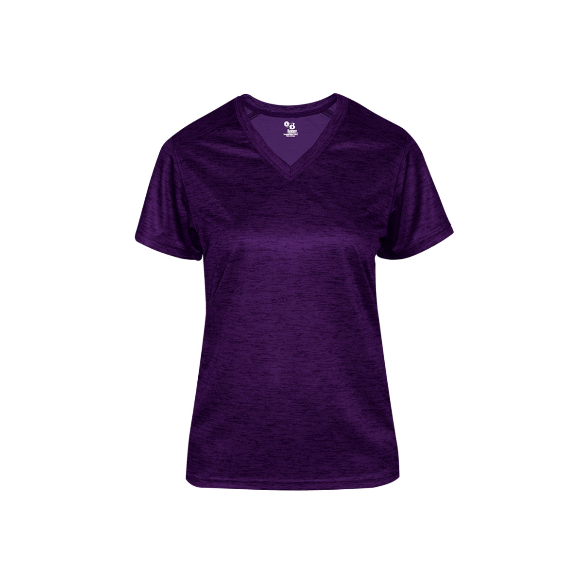 Badger Women's Tonal Blend V-neck T-shirt Purple Md