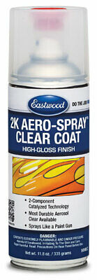 Eastwood 2k High Gloss Clear Coating Aerosol Spray 12 Oz 8 Sq Ft